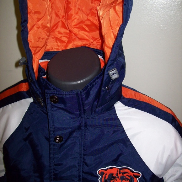 CHICAGO BEARS Starter PRO LINE Hooded Jacket 3X - Picture 4 of 8